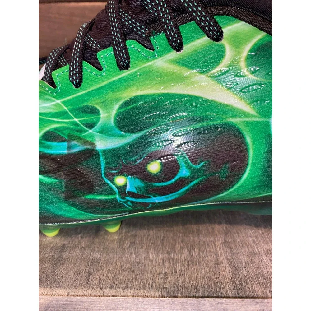 Under Armour UA Spotlight Lux MC 2.0 Football Cleats Sz 10.5 - Slime NWOB - Picture 3 of 9
